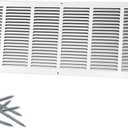 Howeall 30"W x 10"H [Duct Opening Size] Steel Return Air Grille, Air Return Vent Cover for Ceiling and Sidewall - HVAC Air Vent Covers - [Outer Dimensions: 31.75"W x 11.75"H]