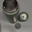 17 oz / 500 ml Insulated Water Bottle, Stainless Steel Thermo Coffee Travel Mug, Thermal Cup with Snap Flip Lid, BPA Free for Hot and Cold Drinking, Green