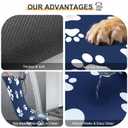 Non-Slip Pet Bed Mat for Back Seat Extender, Backseat Pet Bed Mat, Hair Resistant Dog Blanket for Hard Bottom Dog Car Seat Cover, Anti Slip Pet Linner Backseat Cover 54in X 24in