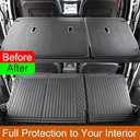 TripleAliners Vehicle Mat Universal Fit Trunk Cargo Liner All Weather Protection XPE Material Seat Back Protector Trim-to-Fit Compatible with Most Cars SUV Sedan (Trunk Mat)