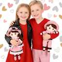 Soft Baby Doll, Plush Rag Doll Toys for 1+ Year Old Girls & Boys, Huggable Toddler Doll Snuggle Buddy, Ideal First Birthday Gift, Snuggle Buddy for Infants, 17.7 Inch 2 Pack (Pink)