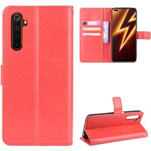 Case for Oppo Realme X50 Pro Case Cover,Case for Oppo Realme X50 Pro Play,Flip Leather Wallet Cover Case for Oppo Realme X50 Pro 5G RMX2072 RMX2075 RMX2076 Case Red