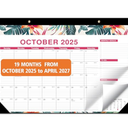 Desk Calendar 2025-2027, October 2025 to April 2027, 21 Months Calendar with TO-DO List 16.5 * 12 Inch, 2025-2027 Desk Calendar for Home or Office Planning and Organizing Pack Of 2