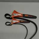 ValueMax 2-piece Strap Wrench Set, Adjustable Oil Filter Wrench with Max Diameter 4" (Small) and 6"(Large) for Shower Head Water Filter, Jar Opener Set (Orange)