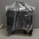 Wagons Carts Foldable, Collapsible Folding Wagon, Portable Folding Wagon Cart with Wheels, Outdoor Utility Carts for Groceries, Camping, Sports, Shopping, Black