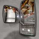 Door Mirror with Arm Black Fit for International 4300 4400 7400 7600 8500 8600 (right side)