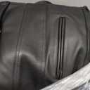 Milwaukee Leather MLM3520 Men's Black Leather Vest - Classic V-Neck Straight Bottom Side Lace Motorcycle Rider Vest - XX-Large