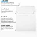 LUXPaper Square Invitation Envelopes | Peel & Press | 6" x 6" | Bright White | 80lb. Text | 250 Qty