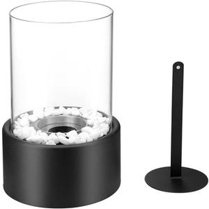 Heating Heaters Cylindrical Glass Decorative Home Flame Kamin Chimneys Stoves Fire Stove Table Heater Compact Size Heater (Color : 02)