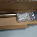 Ivilon Drapery Window Curtain Rod - End Cap Style Design 1 Inch Pole. 48 to 86 Inch Color Warm Gold