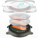 3 x SPGUARD 2 Pack Galaxy Watch 7 44mm Screen Protector,Auto-alignment Installation Kit Accessories Tempered Glass Screen Protector for ONLY Samsung Watch 7 44mm