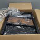 Furologee End Table with Charging Station, Nightstand with Fabric Drawers, Side Table with USB Ports & Outlets, Night Stand with Storage Shelf & Hooks, for Living Room/Bedroom, Rustic Brown (1 pc)