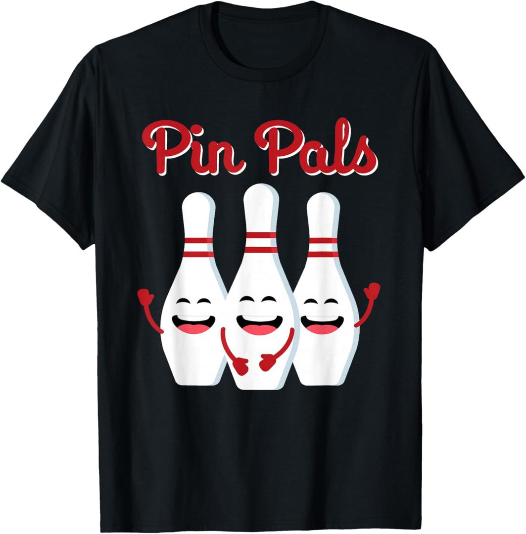 Pin Pals Cute Bowling Shirt for Men Women and Kids T-Shirt, S