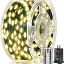 BrightChristmas 300 LED 98 FT Christmas Lights, Waterproof Outdoor String Lights with Remote and Timer, Christmas Tree Lights with 8 Modes Dimmable, Fairy Lights for Holiday Decor (Warm White)