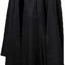 Joyshop Mens Halloween Witch Cosplay Robe Costume Adult Hooded Cloak Cape, Black, 4XLarge