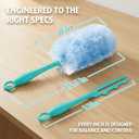 Duster Refill for Swiffer Duster, 30 Count Heavy Duty 2 Side 360 Duster Refills with 1 Handle, 4X Microfibers, Disposable Multi Surface Dusters for Cleaning