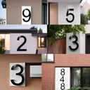 Large 10-Inch Floating House Number - Upgraded Anti-fade Modern Address Number - Perfect for Home/Office or Business/Elegant Black/Number 4