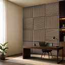 Art3d Acoustic Slat Wood Panels - 12-Pack 2x2ft Soundproof Drop Ceiling, Living Room & Bedroom DIY Decoration, Natural Oak