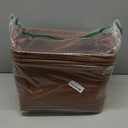 Hand Woven Baskets for Storage, 4Pcs Water-Resistant Wicker Baskets, Brown Wicker Storage Baskets for Shelves, Large Basket with Handle for Organizing, Clothes, Laundry, Blanket - Rectangular
