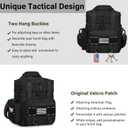 TENKIST Expandable Tactical Lunch Box, Large Insulated Lunch Cooler Bag Heavy Duty Leakproof Lunch Pail for Men Adults Work Office Outdoor Picnic Trips,16L,Black