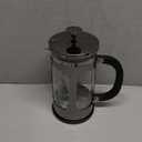 BAYKA French Press Coffee Maker, 4-Level Filtration, Easy to use, Large 304 Stainless Steel Press, Cold Brew Heat Resistant Thickened Borosilicate Pot for Camping Travel Gifts, 34 Ounce, Dark Pewter