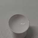 White Small Ceramic Raised Cat Bowls, Tilted Elevated Food or Water Bowls, Stress Free, Backflow Prevention, Dishwasher and Microwave Safe, Lead & Cadmium Free