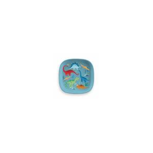 Wheat Poly Square Plate - Blue Dinosaur 9pcs Wheat Poly Square Plate - Blue Dinosaur 9pcs