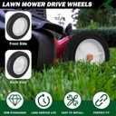 CheeMuii 4 Pcs 7 Inch Lawn Mower Wheels 7" General Wheels Replace for Oregon 72-107 Compatible with Craftsman/AYP/MTD Push Lawnmower, Hand Truck, BBQ Grill Wheel 9611, etc