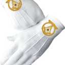 Imasoner Freemason White Cotton Gloves (White)