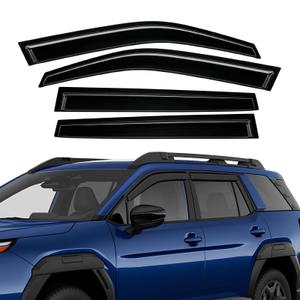 Rain Guards Fit for Subaru Outback 2026, Tape-On Extra Durable Side Window Visor Deflectors Compatible with Subaru Outback 2026 Window Rain Guard Black 4 PCS