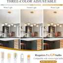 Modern Linear Globe Chandelier Gold 5-Lights Mid Century Linear Chandelier for Dining Room Clear Glass Globe Light Fixture for Kitchen Island Living Room