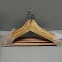 Wooden Hangers - 30 Pack - Clothes Hanger for Daily Used,Smooth Finish Wood Hanger with Precisely Cut Notches,Coat Hangers, Heavy Duty Hanger for Shirt Suit Dress (Natural)