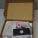 Bathroom Faucet Matte Black Modern Waterfall Bathroom Sink Faucet with Single Handle Suitable for 1 or 3 Holes,Supply Deck Plate and Hose