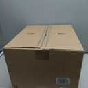 Powools Cat Litter Box - Stainless Steel Litter Box with Lid for Kitty, Metal Base Enclosed Cat Box with Litter Scoop, Elevated Step Box, Activated-Carbon Pack, 17.1" x 13.2" x 15", Grey