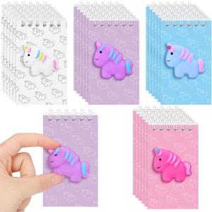 Epakh 24 Packs Mini Cute Animal Notebook Unicorn Party Favors