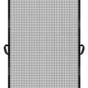 MAGZO Hanging Screen Door, Fits Door Size 24" x 80" (Curtain Size 26'' x 81''), Upgraded Fiberglass Mesh Net with Tension Rod&Hook&Loop (One Piece Can be Installed in 2 Ways), Weighted Bottom, Grey (Gray)
