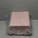 Plastic Garbage Container Bin, Small Bin with Handles for Home Office, Living Room, Study Room, Kitchen, Bathroom (1 Pack Pink)