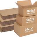 CRUGLA Assorted Sizes Shipping Boxes 30 Pack (11x6x6, 10x7x5, 9x6x4), Corrugated Cardboard Mailers, Each 10 PCS Small Boxes for Small Business Packaging, Shipping & Storage