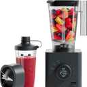 Chefman Obliterator 48 oz Countertop Blender for Smoothies, 1380W Motor to Crush Ice, Nuts, and Frozen Fruit with Stainless Steel Blade, Auto Blend Function, Includes 20 oz Travel Jar, Black