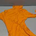 Women's Long Sleeve Casual Lightweight Turtleneck Top Slim Fit Thermal Active Layer Shirts (Orange), Size S