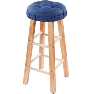 Bar Stool Covers Set of 2, Stool Covers Round with Elastic Band Pad, Soft Stool Seat Covers, Nonslip and Washable, 12 Inch, Blue