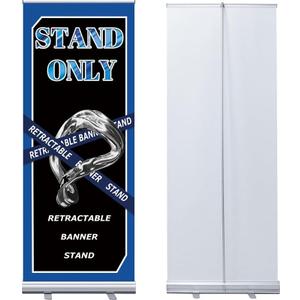 Retractable Roll up Banner Stand Aluminum Retractable Banner Sign Stand for Trade Show Exhibition Store Displays 2364 Inch (Stand Only)
