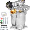 TOOLCY 3/4" Shaft Horizontal Pressure Washer Pump, 2600-3300 PSI @ 2.5 GPM - Power Washer Pump for Gas Washer - Compatible with Honda, Simpson, Ryobi and More
