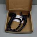 SAIJI Gooseneck Phone Holder for Bed Overall Length 38.6 Flexible Leather Wrapped Arm Overhead Cell Phone Mount Stand with 360 Adjustable Clamp Clip, Compatible with All 4-7 Cellphones (Black)