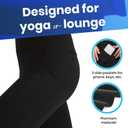Women’s High-Waist Leggings - Buttery Soft & Breathable Leggings - Workout Leggings for Women (Black, L)