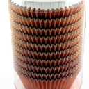 Foil Cupcake Liners Baking Cups Paper Standard Rose Gold, 200 Pack