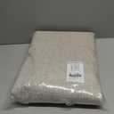 NICETOWN 100% Blackout Linen Curtains 90" Long for Bedroom, Thermal Insulated Living Room Curtains with Liner, Farmhouse Style Linen Blend Window Draperies for Dining Room (2 Panels, 52" W, Natural)