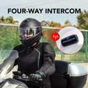 Sena Outrush R Bluetooth Modular Motorcycle Helmet with Intercom System (Matte Black, M) (Black, M)