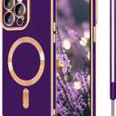 3 x iPhone 11 Pro Max Case, MagSafe Compatible, Purple, Metal, Snap-On