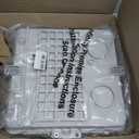 SatelliteSale Weatherproof Junction Box Heavy Duty Enclosure 12x12x3 Inches UV-Rated Thermoplastic Alloy Made in USA